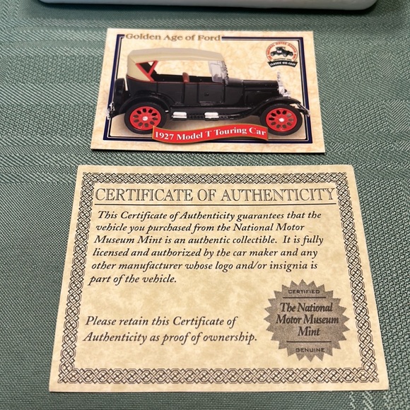 National Motor Museum Mint Golden Age of Ford 1927 Model T Touring Car- NEW - Picture 3 of 7